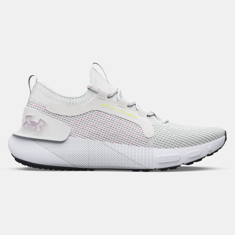 Women's Under Armour HOVR™ Phantom 3 SE Running Shoes Gray Mist / Yellow Ray / Fresh Orchid 42.5